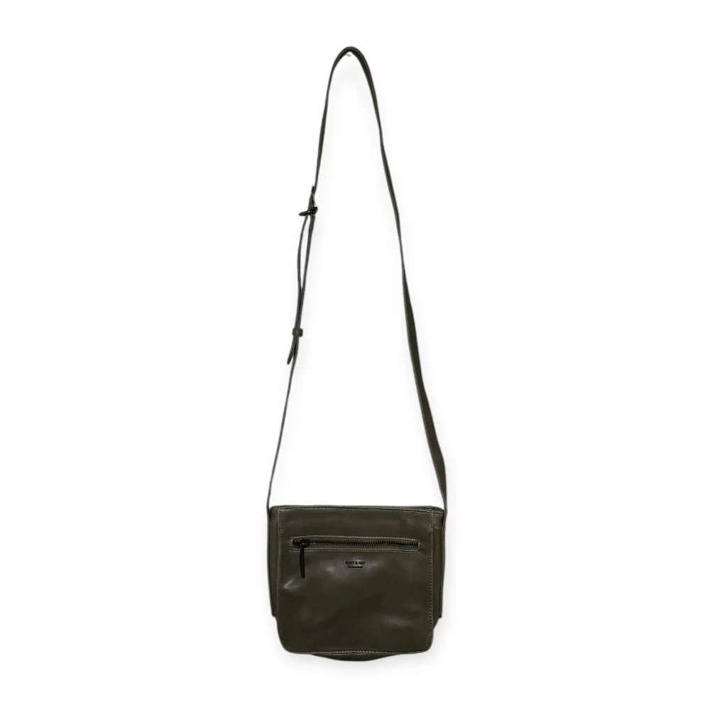 Matt & Nat Grey Vegan Crossbody With Adjustable Shoulder Strap Purse - Picture 2 of 9